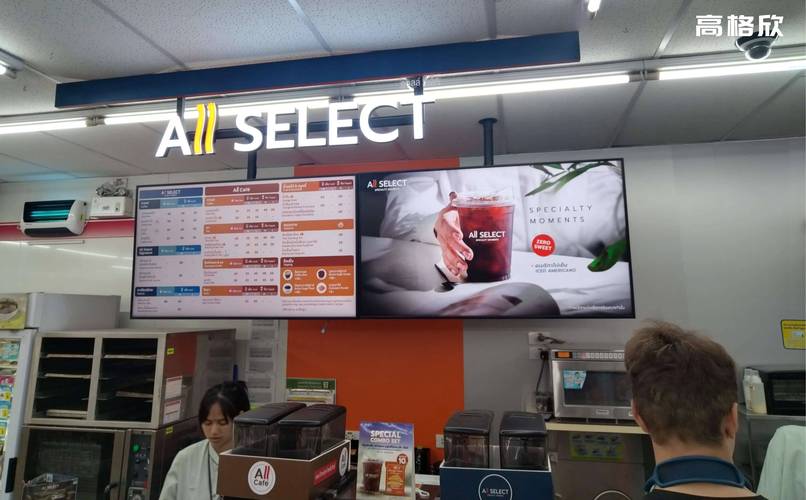 汉堡店49寸双面数字标牌广告机 吸睛又吸金的智能展示方案
